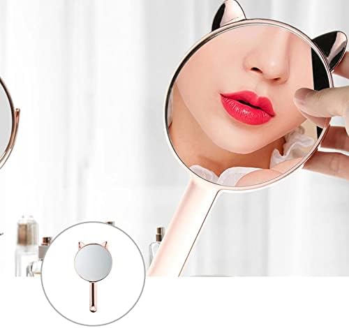 Xxxdxdp vaidade de maquiagem portátil com alça de salão de salão de mão espelha Mulheres cosméticas