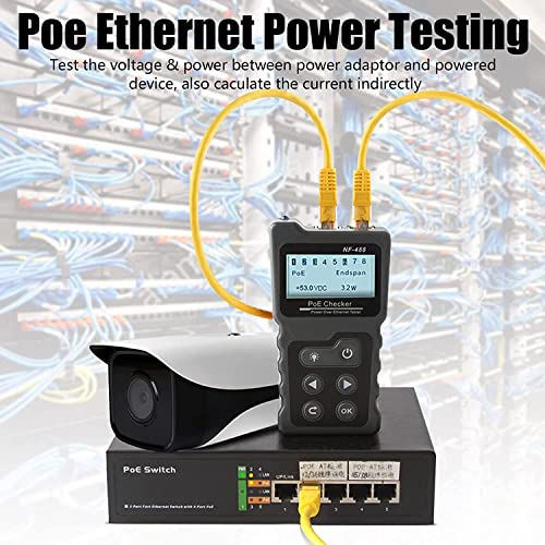NOYAFA NF-488 Poe Tester Testador de Cabôs e Continuidade de Cabôs de Rede Verificação/Power Over Ethernet