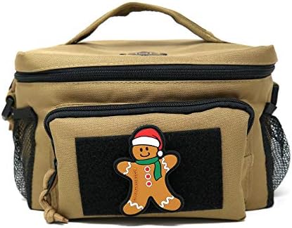 Gingerbread Man Hook and Loop PVC Rubber Patch | Patch tático de Natal