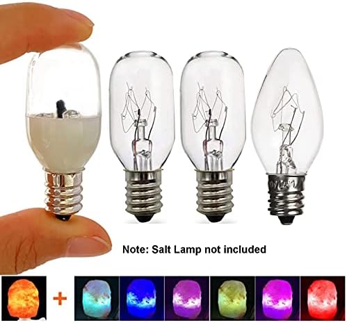 Lâmpadas de sal do Himalaia Lâmpadas de sal, alteração automática de cor rgb lâmpada de reposição mais 3 lâmpadas