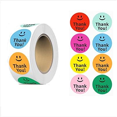 500pcs 1 '' Obrigado adesivos | Agradecemos rosa adesivos | Roll de adesivos de agradecimento de desding, único