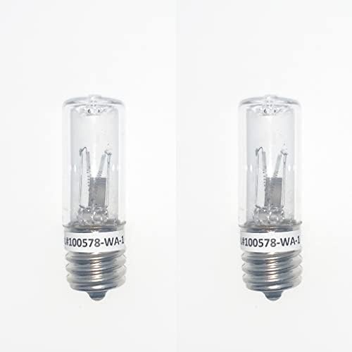 Substituição de Anyray de 2 bulbas para lâmpada germicida de UV 3watts 3W E17 Intermediário 3 Watt HWN500 Modelo
