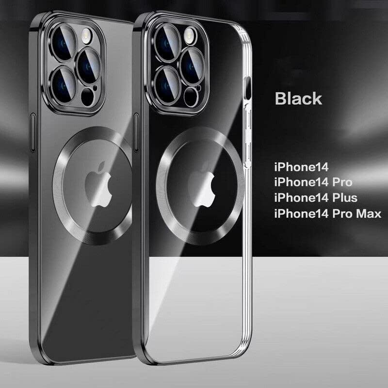 Toppix compatível para iPhone 14 Pro Case 6,1 polegadas, TPU flexível TPU Slim Tampa manchada Magnética