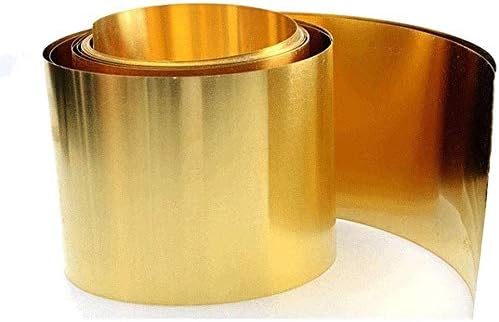 Nianxinn Brass Metal Finel Plate de folha 0,7 mm x 200 mm x 500mm Folha de cobre puros de cobre