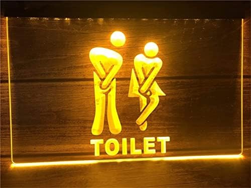 DVTEL Custom Funny Toilet Entrance LED NEON SIGN, USB BOLDOS WC NEON LUZES PARA DECORAÇÃO DE WALL LUZES NOITE,