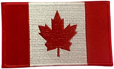 Flag da bandeira da bandeira do Canadá Bandeira de ferro bordada costurar em patch apliques canadense bordo