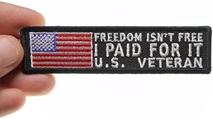 A liberdade não é o veterano gratuito pago pelo patch - 4x1 polegadas. Ferro bordado no patch