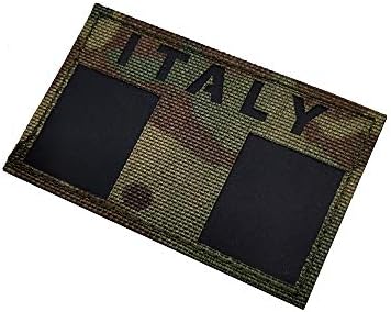 Itália Bandeira Reflexiva Patch Diy Moral Militar Tático IR IR VENDO INFRARO DE VENÇAS BADGES BAIXA APLICAÇÃO DE