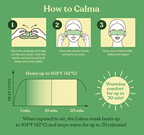 16 Pack Calma aquecida máscara ocular - Compressa quente para fadiga ocular - ajuda a aliviar os olhos