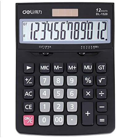 Bateria multifuncional alimentada por 12 dígitos calculadora de matemática financeira calculadora de tela
