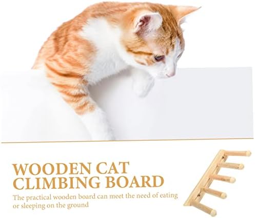 Doitool 2pcs Cat Wall Steps Toys para hamsters Móveis de gato montados na parede Toys de escalada prateleiras