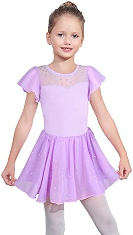 Eqsjiu Toddler Ballet Leotard para Girls Dance Salia Camisole Ballerina Dress Roupet Nude 2-10 anos
