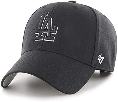 '47 Brand Los Angeles La Dodgers MVP Capinho preto/branco contorno