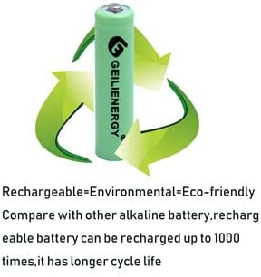 As baterias AAA recarregáveis ​​de Glepoweer, 1,2V 600mAh NIMH Precharged Triple A Baterias solares para luzes