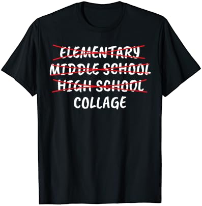T-shirt de formatura de formatura do ensino médio