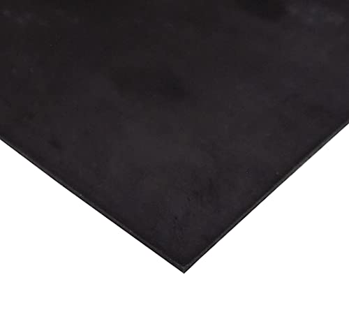 Folha de borracha de silicone preto, durômetro 60a, 1/32 x 9 x 12 de grau comercial, fabricado