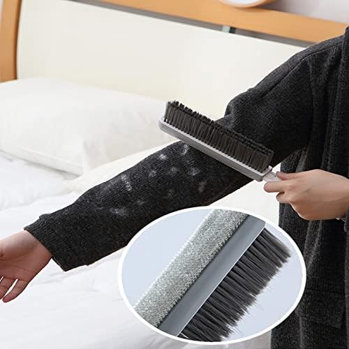 GZSM Brush de limpeza multiuso duplo, escova de pó anti-estática retrátil, escova de roupas de limpeza automática,