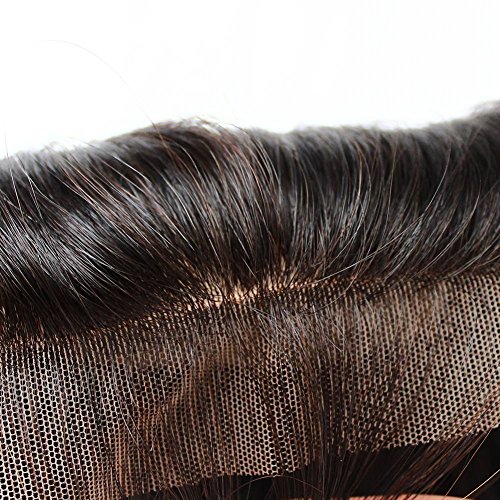 Bella Hair Free Parte Fechamento da base de seda reto, densidade de 130% de cor natural Remy Virgin Human