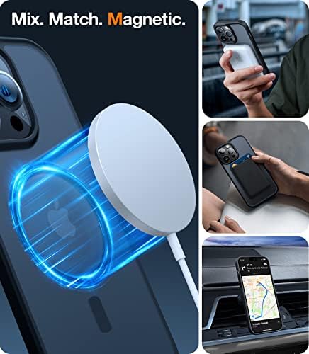 Torras Magnetic para iPhone 12 Case/iPhone 12 Pro Case, [Drop de grau militar testado] [Compatível com MagSafe]