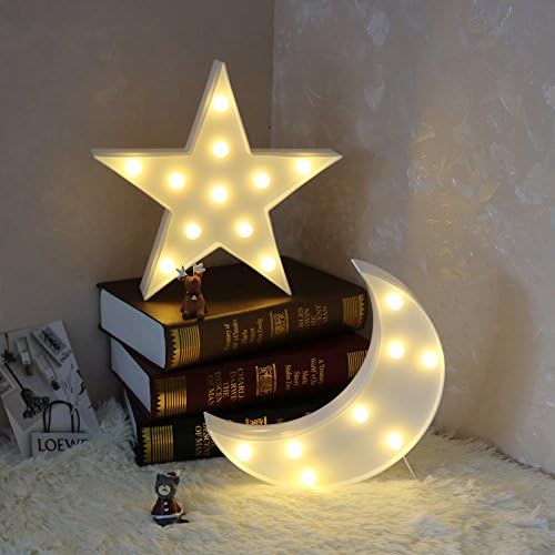 Juhui Marquee Light Star em forma de led led plástico sinpilped sin start sin sigl parede decoração
