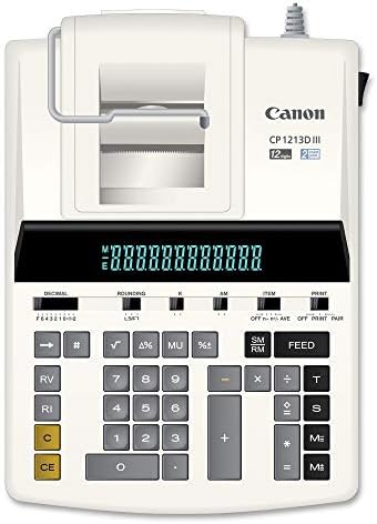 Canon Office Products CP1213DIII Calculadora de impressão de desktop, branca, 6 x 11 x 17