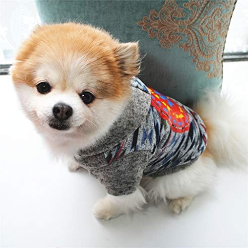 Honprad Chihuahua Dog Roupas Casa de moletom Camisa colorida de inverno costura impressão CATA
