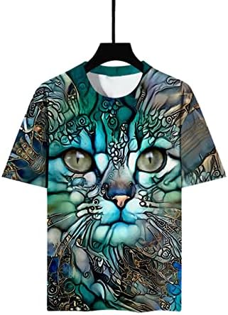 Camisa tees masculino hipster engraçado 3d tigre tshirts novidade moda shirts