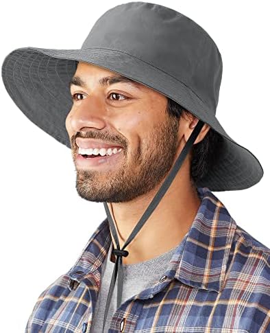 Chapéu de chuva de balde à prova d'água para homens Mulheres largura Proteção solar pacote chapéu