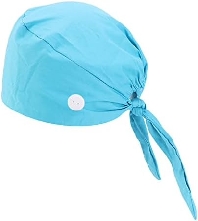 Czdyuf algodão com algodão mannual tampa de cabelo fivela e chapéu anti-estrangulamento para colorir para mulheres