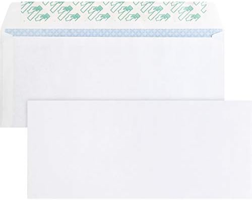 Envelopes regulares de casca de tom/vedação, 9-1/2 W x 4-1/8 L, 24lb. - 10 pacote