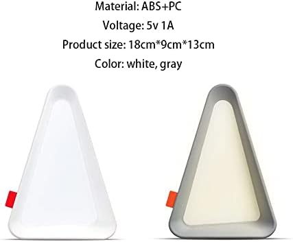 Lâmpada de mesa LED da Z&Y GLAA, Luz noturna flip, luz noturna recarregável, ABS+PC, luz branca/luz