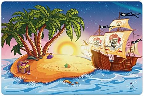 Ambesonne Pirate Ship Pet tape