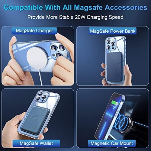 [2023 NOVO] Para iPhone 13 Pro Max Case com Magsafe, [ímã forte] [não amarelecimento] [Proteção contra