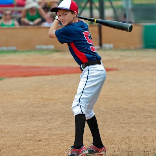 Haysandy Baseball ou meia de softball e combinação de cinto Conjunto 3 meias de beisebol de softball com cinto