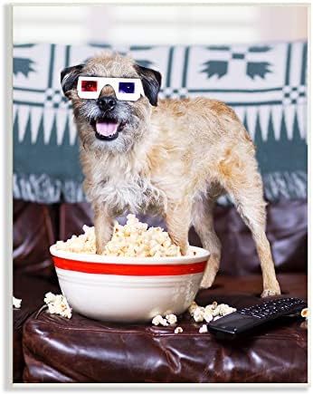Stuell Industries Dog 3-D Movie Night Couch Snacking Pipcorn, Design de Michael Quackenbush