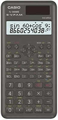Casio FX300MSPLUS2 Calculadora Scientific 2nd Edition, com novo design elegante, preto, 0,4 x 3 x 6,4