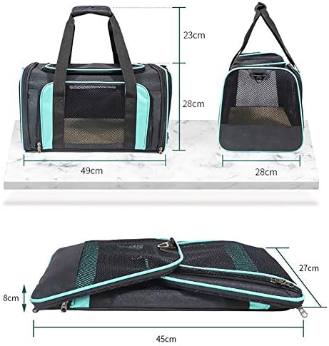 Zhying portátil Bolsa de transportador de viagem portátil, mochila dobrável para animais de estimação com