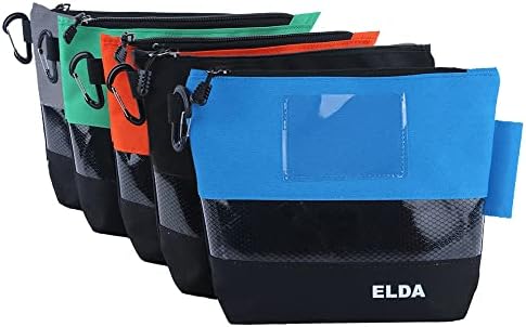 Bolsa de ferramentas ELDA com organizador de zíper e armazenamento para homens clipes de múltiplos