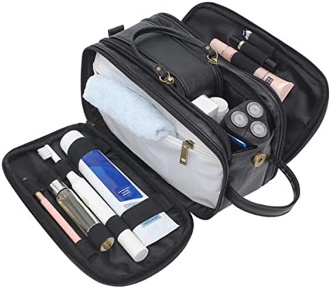 Bolsa de higiene pessoal para homens grandes viagens de barbear kit de kit de água resistente a água