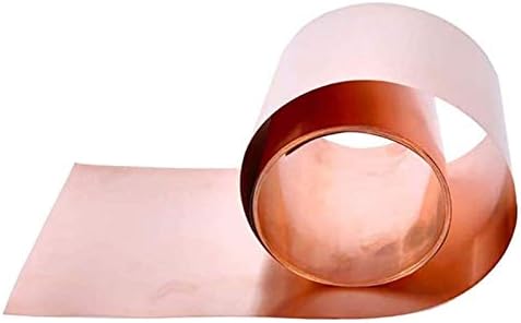 Folha de cobre Huilun Brass 99,9% Folha de metal de cobre puro Cu 0,3x200x1000mm para artesanato aeroespacial de