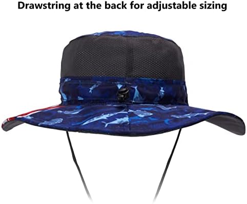 Bassdash UPF 50+ Sun Fishing Hat resistente à água com retalho destacável no pescoço