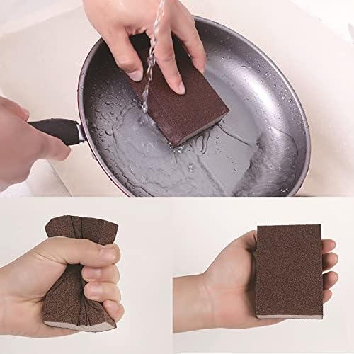 Pia da banheira para pequenos 10pcs t nano Emery Descaling Cozinha de limpeza de várias maneiras de esponja