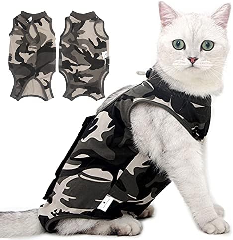 CoppThinktu Cat Professional Recovery Suit para feridas abdominais ou doenças de pele, traje de recuperação