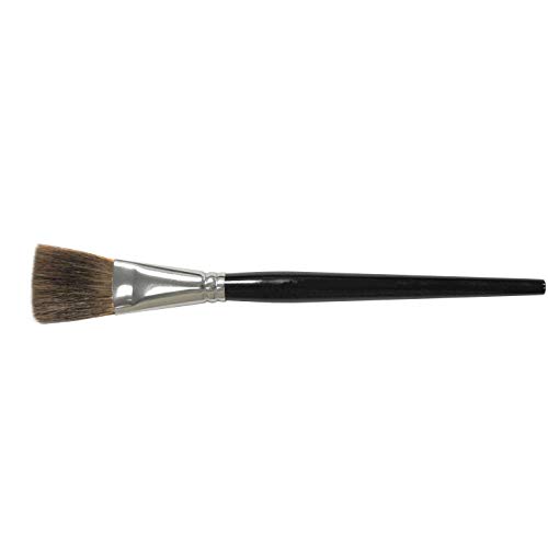 Weiler 41018 Brush de marcação plana de 1/4 , cabelo de boi, comprimento de acabamento de 7/8, alça redonda, feita