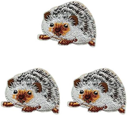Patch fofo Pequeno hedgehog bordado ferro bordado em remendos