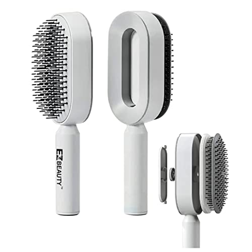 Escova de cabelo auto-limpador para mulheres por ezbeauty, machado de almofada de ar em 3D pincel de massageiro,