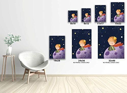 The Little Prince Canvas Wall Art Bursery Decor for Home Kids Room Prints 11 x 17