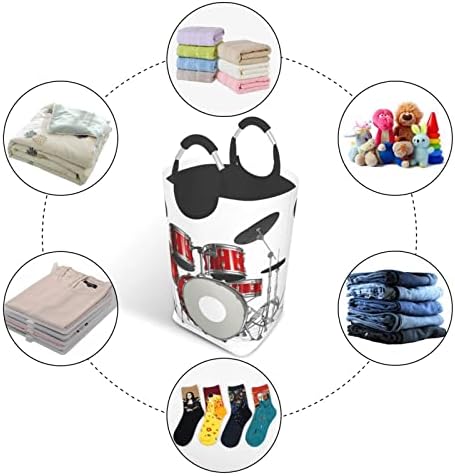 Conjunto de bateria legal pacote de roupas sujas, dobrável, com alça, adequado para armazenamento de