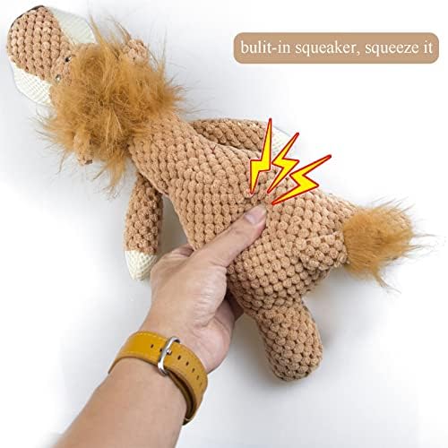 Wildwave Dog Plush Toys Chew Toys Toys Pet Squeays com Squeaker, mastigação interativa e brinquedos