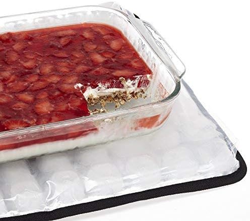 Flexifreeze Party Mat Chiller - Cooler de resfriamento de alimentos para servir a frio preto